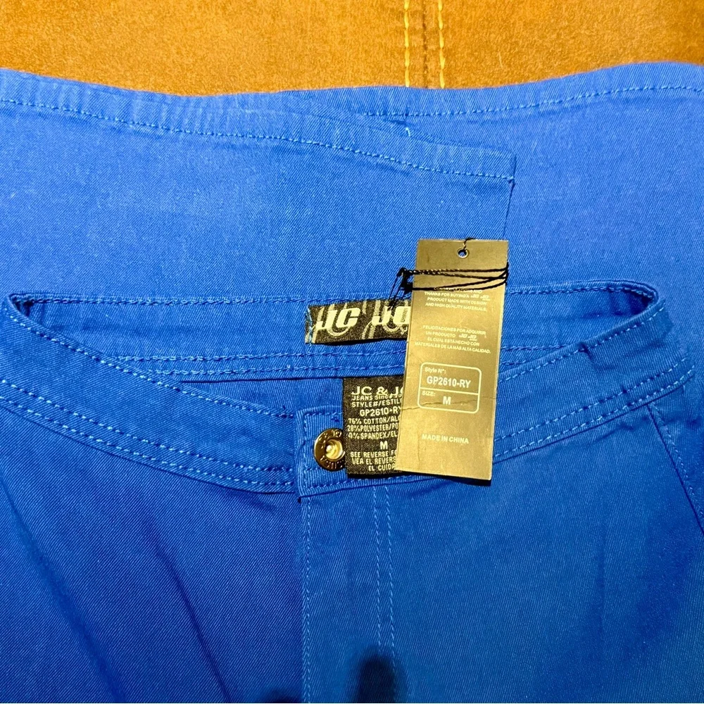 JC - Jeans Royal Blue Stretch Bootcut Pants Women’s Size M NWT - Picture 5 of 9
